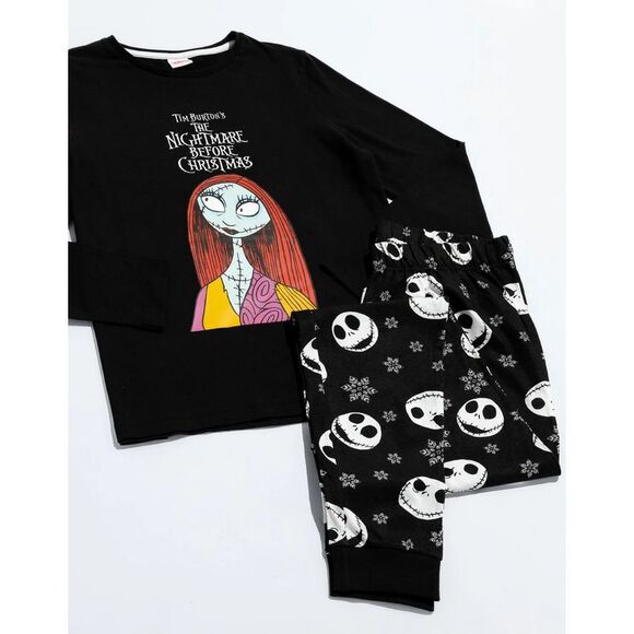 Nightmare Before Christmas Mens Pajama Set / Black/White - Picture 4 of 6